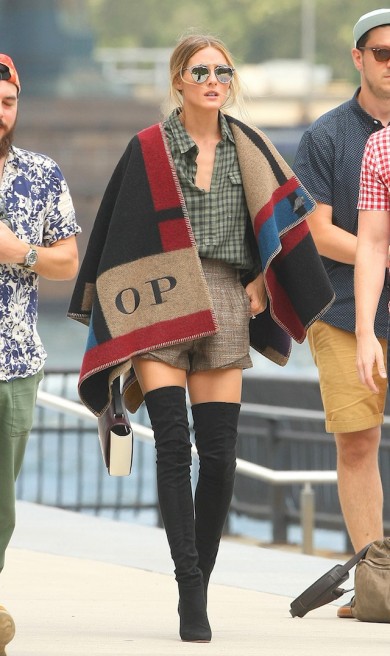 Olivia Palermo going to a photo shoot