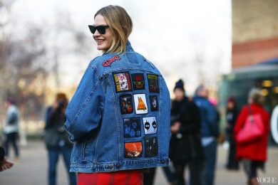 denim jacket- patches