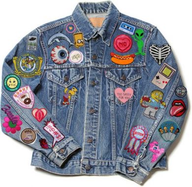 jaqueta com patches
